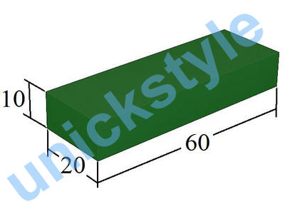Б-521-2 зелПрямоугольник 20х60х10
