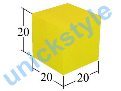 Б-525-1жел Куб 20х20х20