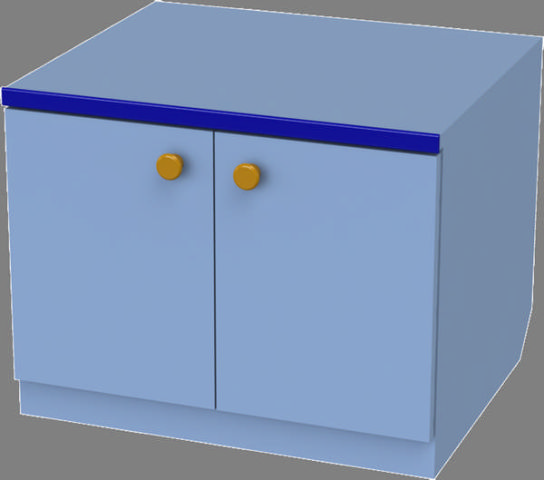 М-401-8 Тумба 2-х створчатая низкая 50х44х40